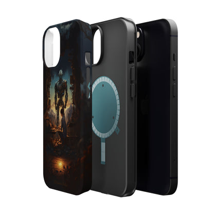 Introducing the "Mechanical Bond" Cell Phone Case – Witness a Captivating Moment of Giant Robot and Boy -MagSafe Tough Cases