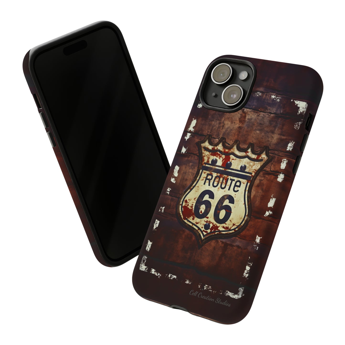 "Retro Route 66" Phone Case -Tough Cases