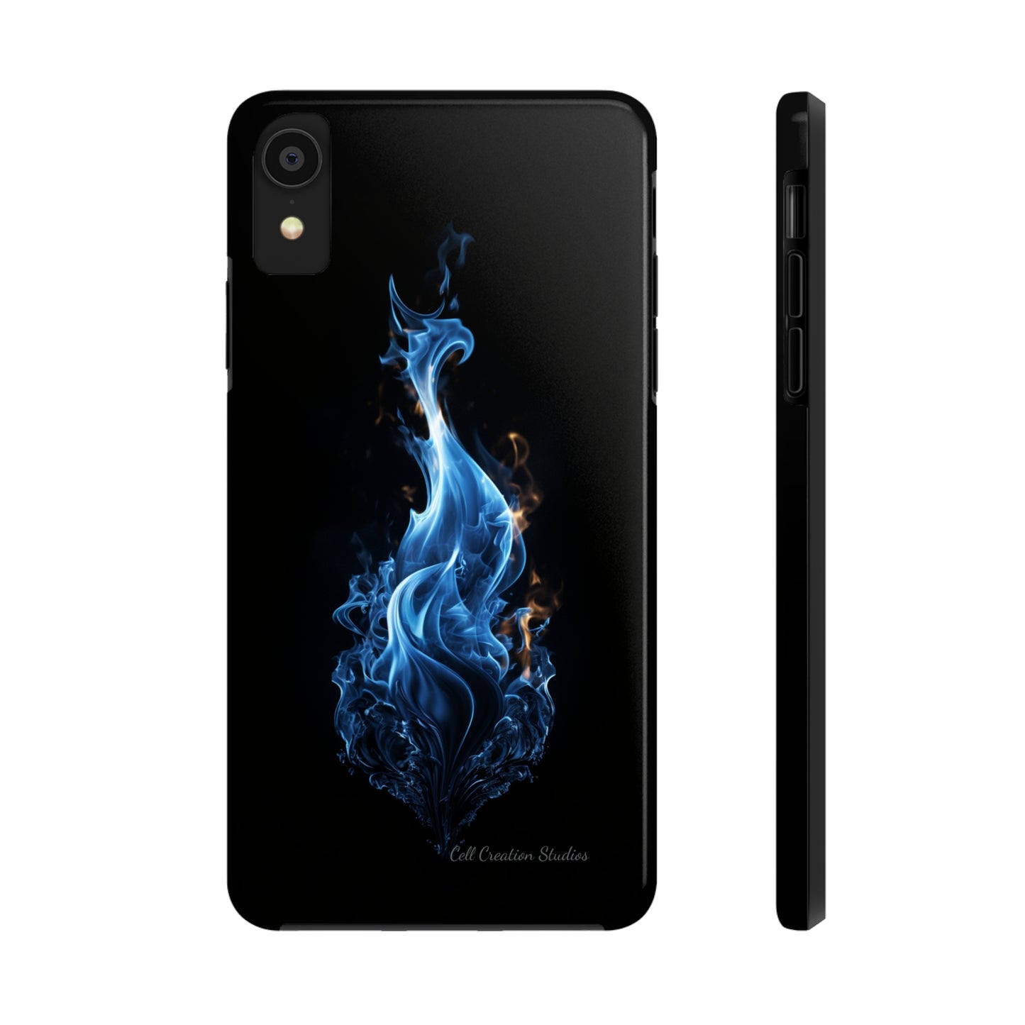 "Blue Flame" Phone Case: Ignite Your Style with Fiery Elegance -Tough Phone Cases