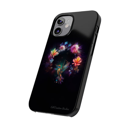 Introducing the "Floral Harmony Hummingbird" Cell Phone Case – Where Elegance Meets Nature -Slim Phone Cases