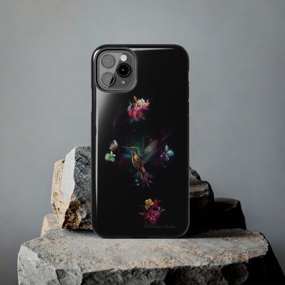 Introducing the "Floral Harmony Hummingbird" Cell Phone Case – Where Elegance Meets Nature -Tough Phone Cases