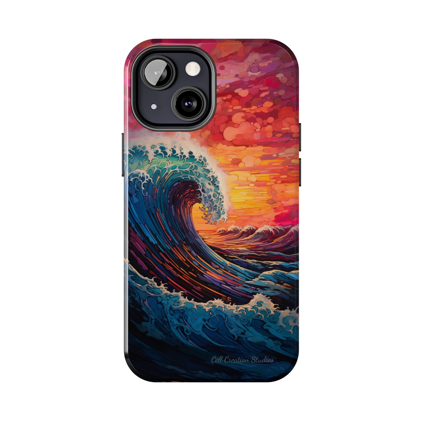 "Colorful Ocean Wave" Cell Phone Case -Tough Phone Cases