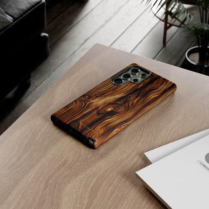 "Wood Grain Elegance" Tough Samsung Galaxy Cases