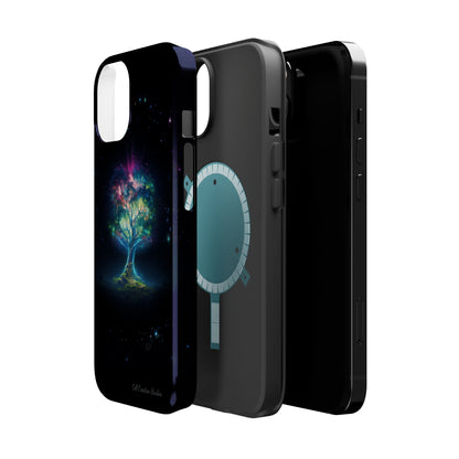 Introducing the "Holographic Tree of Life" Cell Phone Case – A Visionary Blend of Art and Technology -MagSafe Tough Cases