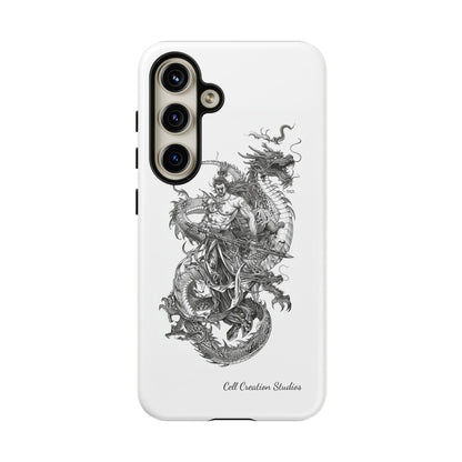 "Samurai and Dragon Sketch" -Tough Samsung Galaxy Cases