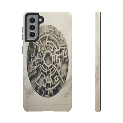 "Discover the Mystery: Maze-Inspired Cell Phone Case" -Tough Cases