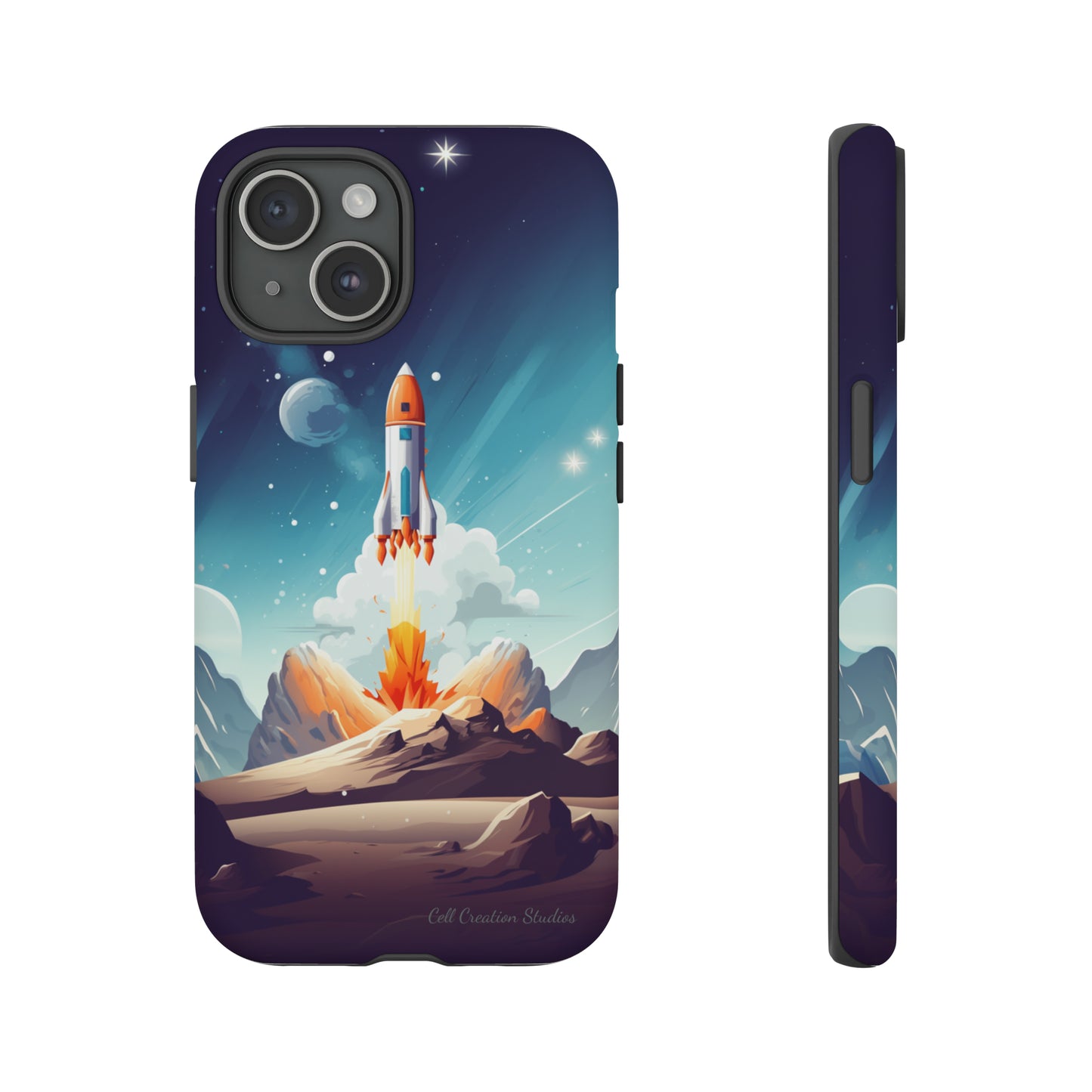 Introducing our "Galactic Odyssey" Cell Phone Case – Launch Your Device into Adventure -Tough Cases