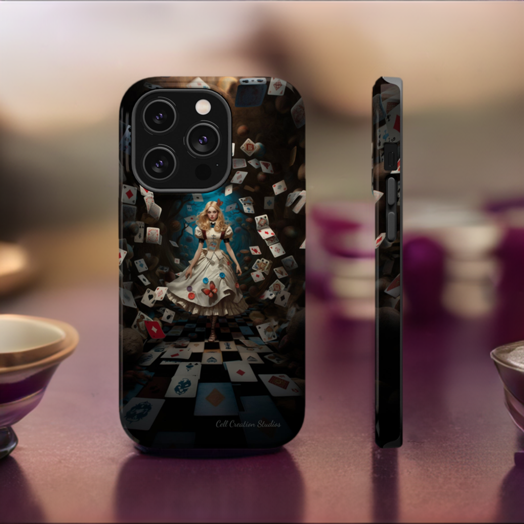 Introducing the "Alice in Wonderland" Cell Phone Case – A Journey Through Imagination -MagSafe Tough Cases